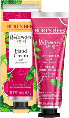 Burt's Bees Hand Cream %99 Natural Origin  Watermelon & Mint 1oz + shea butter