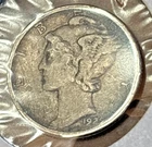 1929 D Mercury Dime 90% Silver  Very Fine VF