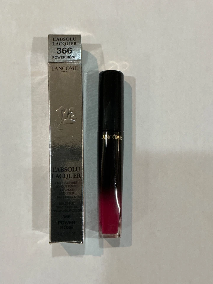 Lancome L'Absolu Lacquer Lip Gloss 366 Power Rose - Image 3 of 3