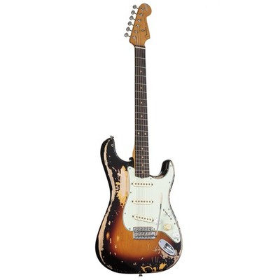 Fender Mike McCready Stratocaster RW 3-Color Sunburst Road Worn - E-Gitarre