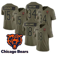 Men's Bears Olive 2025 Salute to Service Limited All Stitched Jersey S-3XL-NWT