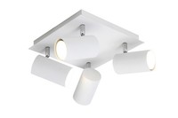 Trio-Leuchten Deckenspot Marley 4-Flammig Bt 24X24 Cm Weiß Strahler