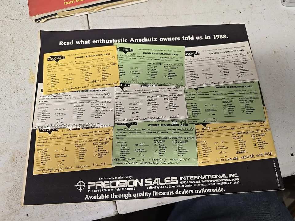 ANSCHUTZ RIFLE 1989 gun catalog - Image 2 of 3