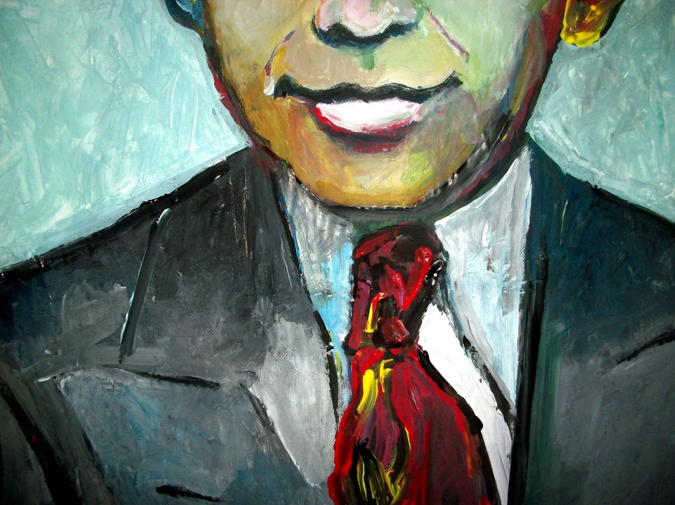 ¡FRANK SINATRA! ¡FRANKIE KID! ¡CANTANTE DE JAZZ! MARCELO NEIRA ARTE ORIGINAL 40" Foto 3 de 4