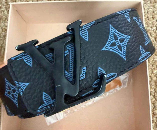Louis Vuitton Leather Black Belts for Men for sale | eBay