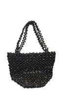 NEW Vintage Clutch Bag Jewel Tones Beaded Black SWEE LO Small Evening Handbag