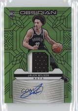 2023-24 Panini Obsidian Electric Etch Green Flood 17/20 Jalen Wilson Auto 1g37