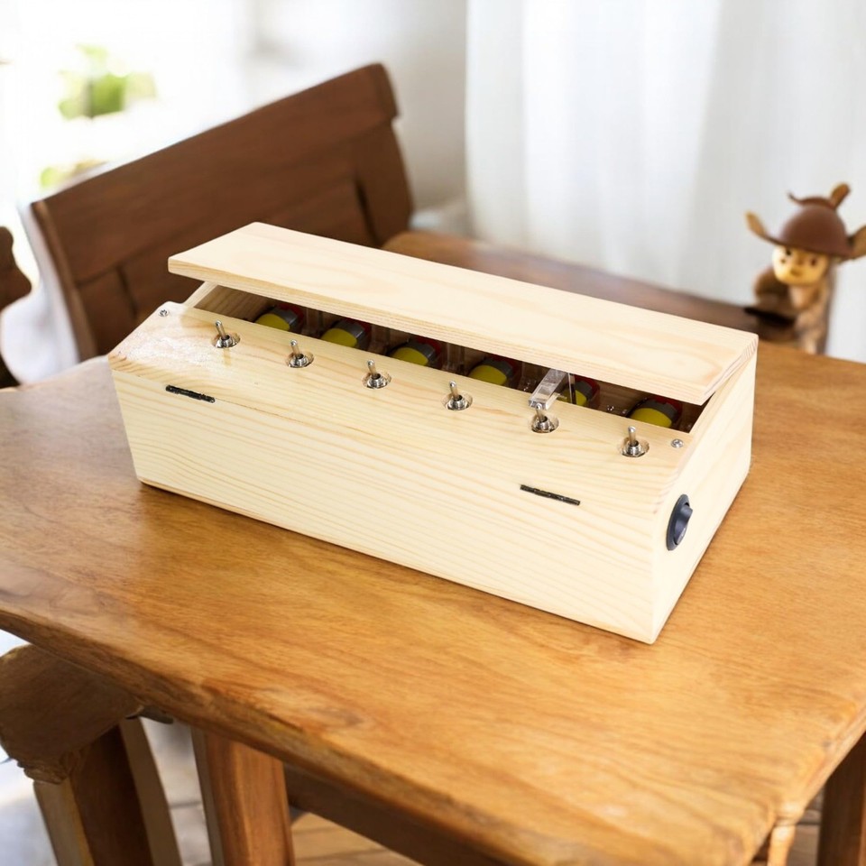 Funny Useless Machine Box Toy, Creative Wooden Kit with Attitude Finger ...