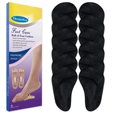 6 Pairs Gel Arch Support Pads Plantar Fasciitis Shoe Inserts Insole, Adhesive...