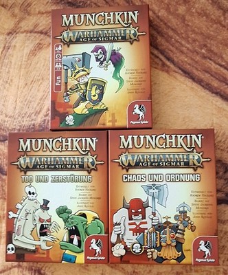 Munchkin Warhammer Age of Sigmar + 2 Erweiterungen (wie Neu)