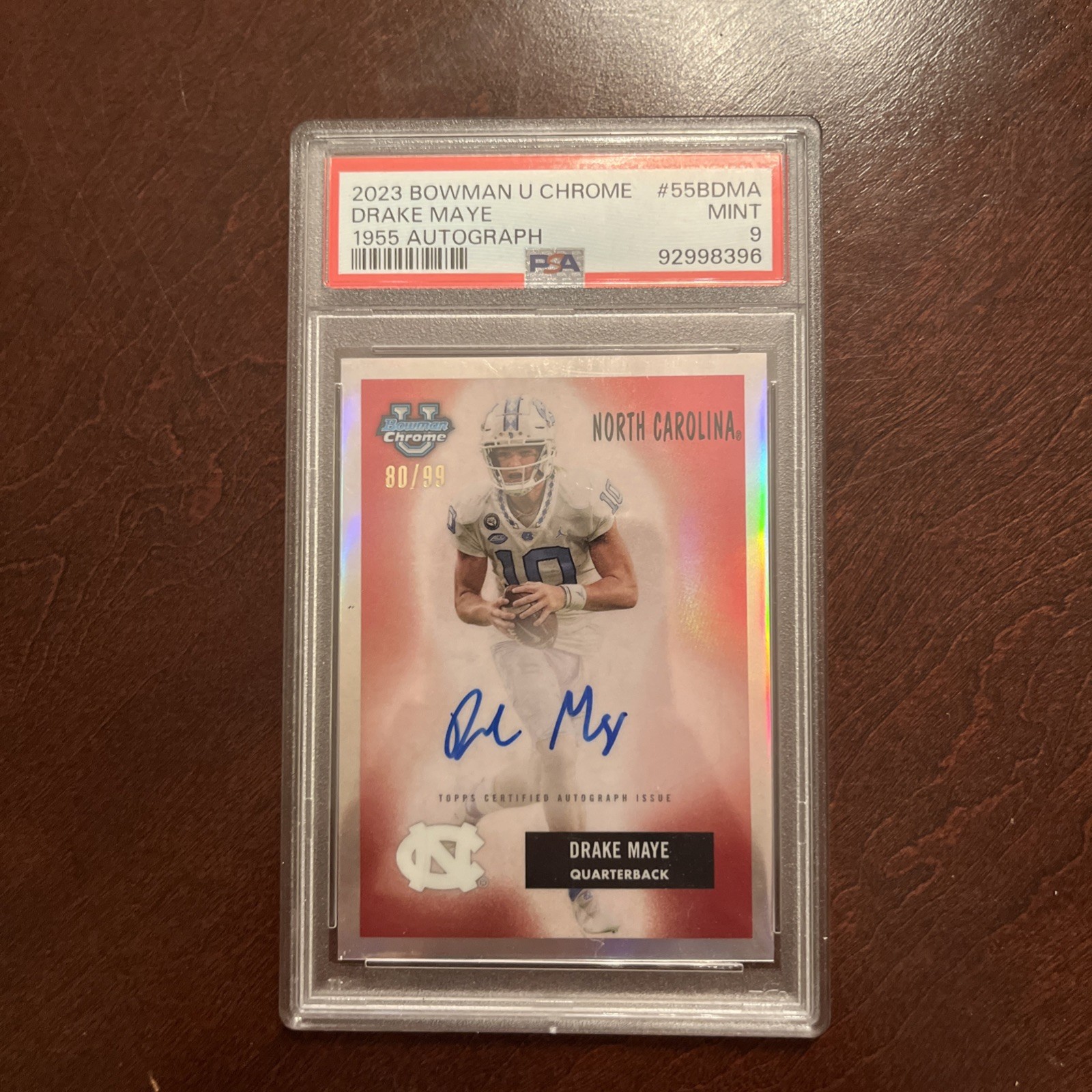 2023 DRAKE MAYE RC - Bowman U Chrome 1955 Auto /99