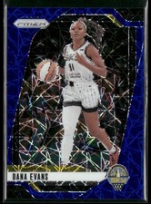 2024 Panini Prizm WNBA #72 Dana Evans Blue Velocity Prizms