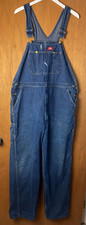 Dickies Denim Carpenter Coveralls Sz 40x34 Workwear 100 Cotton Overalls