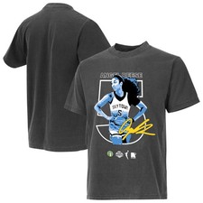 Unisex round21 Angel Reese Charcoal Chicago Sky Graphic Number T-Shirt