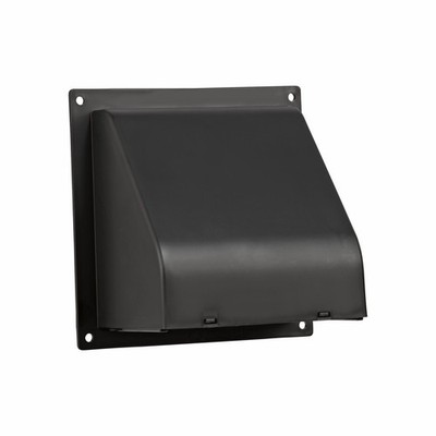 4  Black Plastic Dryer Vent   Spring Damper   Removable Screen   Flush Mount