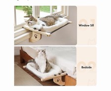 New In Box Amosijoy CAT WINDOWSILL CUSHION BED - Large Space for Large Csts