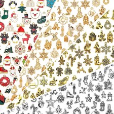 Christmas Enamel Charms for Jewelry Making Xmas Charms Mixed Color 200Pcs