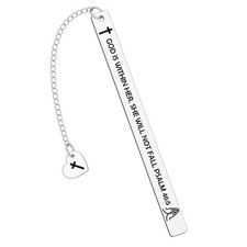 Christian Bookmark Gifts for Women Girls Boys Inspirational Bible Verse Grey