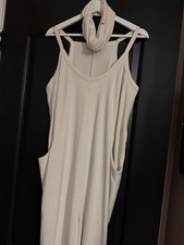 Women s Cream Overalls Very Soft, With Matching Headband