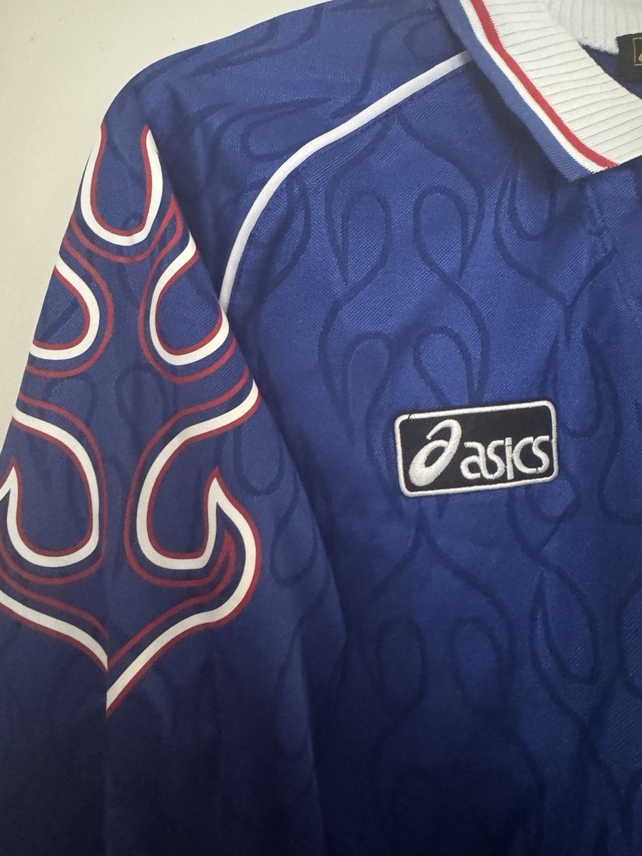 Asics Japan Soccer Jersey Nakata #8 Blue Long Sleeve Size M | eBay