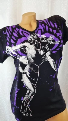 Young&Rich Damen T-Shirt Gr. L Schwarz Made In Italy Neu Mit Etikett 250857 - Bild 1 von 4