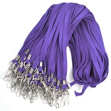 Lanyard 100 Pack Bulk Badge Lanyards for ID Badges Neck Cruise Name Tag ID Ho...