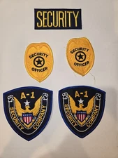 Mix Lot Of 5 Security Guard Officer Patches NEW