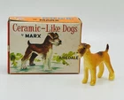Marx Ceramic Like Dogs Series Collectible Toy Original Box 1960's Airedale