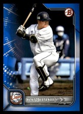 Kento Watanabe 2022 Bowman NPB Japan #80 Blue #004/199