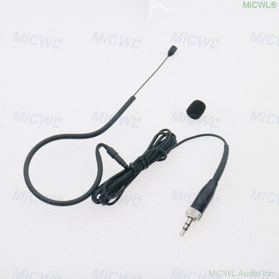 Black Wireless Headset Microphone for Sennheiser Radio System 3.5mm Stereo Lock - Image 2 of 3