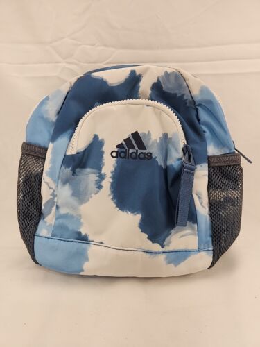 ADIDAS ESSENTIALS Mini Backpack TOTE BAG Altered Blue-Clear blue Linear 3 - Picture 1 of 4