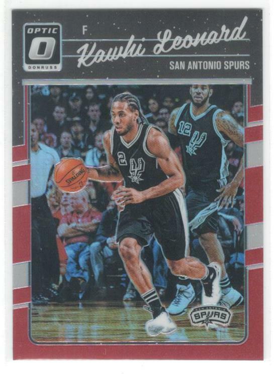 KAWHI LEONARD 2016-17 Optic Red Prizm SN#d 1/99 Mint 1st Optic card #116 Clipper