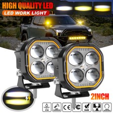 2x 3 80w Round Led Off Road Driving Spot Lights Work Pods Headlighs Fog 4wd Atv