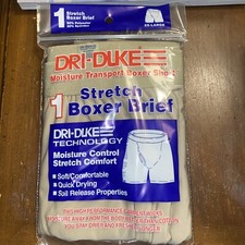 NEW Dri-Duke Stretch Boxer Brief-Sand-Hunting-Hiking-Sport-Moisture Wicking-XXL