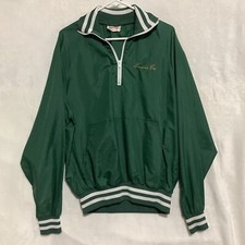 VTG RARE 80s King Louie Pro Fit 1/4 Zip Pullover Jacket Lambda Chi USA Made Sz L