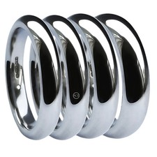 950 Platinum Wedding Bands Court Comfort Extra Heavy 2mm 3mm 4mm 5mm 6mm UK HM