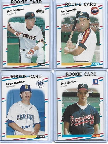 1988 Fleer Baseball Komplettsatz 1-660 + W.S.Set + Aufkleber (Glavine/Ripken/Ryan)