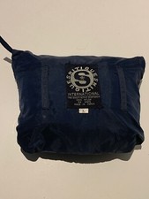 Skitique Vintage Ski Pants Nylon Packable Navy Blue Hiking Camping Outdoors VGC
