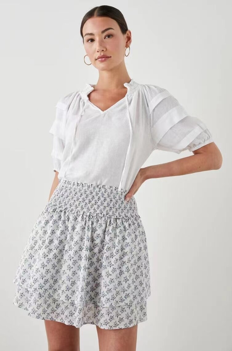 Rails Paris White Top Brand New $178 Chic Style