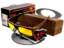       OAKLEY BREADBOX 009199 RUST DECAY/FIRE IRIDIUM POLARIZED SUNGLASSES