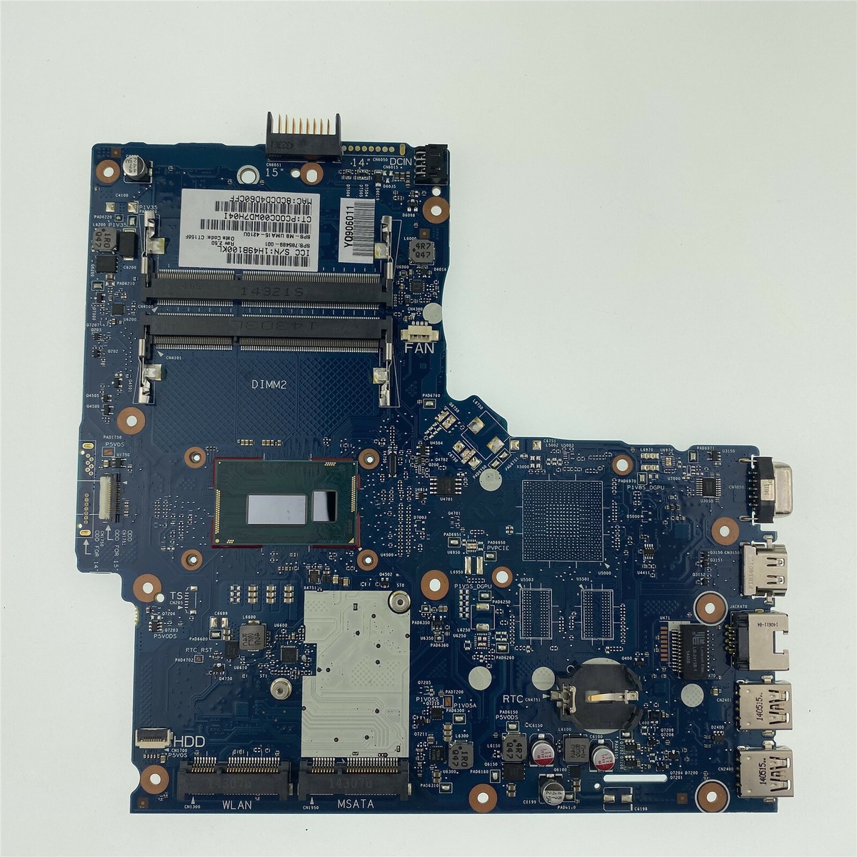 For HP Laptop 350 G1 G2 w/ i5-4210U Motherboard 785489-001 785489