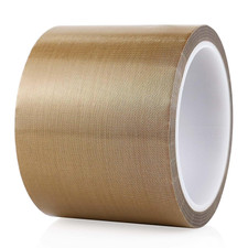 Teflone Glass Cloth Tape, 3-Inch X 33 Feet X 0.18Mm, High Temperature PTFE Tape