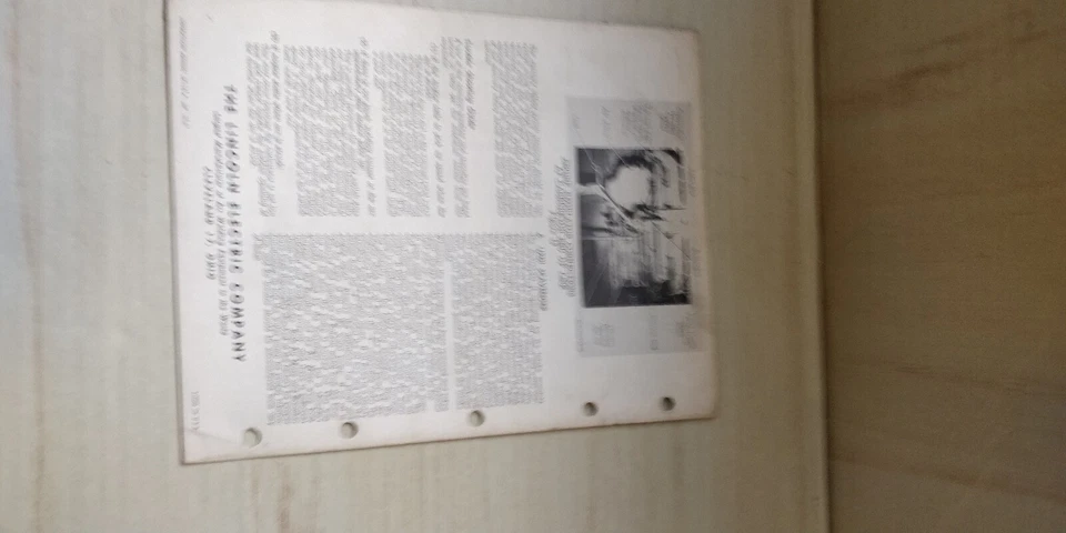 Lincoln IM-125-A 1951 manual de instrucciones ~ modelo SA-300 SA-400: S-7065 S-7066 Foto 3 de 4