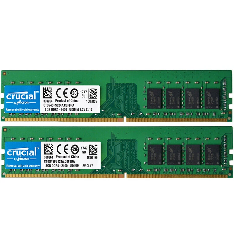 Crucial DDR4 16 GB 8 GB 4 GB 2400 PC4-19200 288 pines memoria de escritorio atenuación RAM 1,2 V Foto 4 de 4