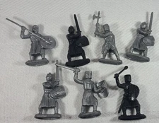 Toysmith Guardian Knights Silver Black Action Figure Lot 7 Piece China