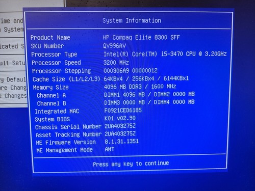 HP Compaq Elite 8300 SFF Desktop PC Intel Core i5-3470 @ 3.20 GHz NO HDD READ - Picture 2 of 12