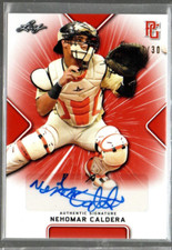 2021 Leaf Perfect Game Showcase Orange #BANC1 Nehomar Caldera Auto /30