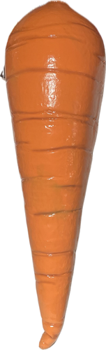 Deluxe SUPER GIANT 21” FOAM FILLED CARROT Latex Jumbo Clown Prop Easter Bunny - Picture 16 of 21