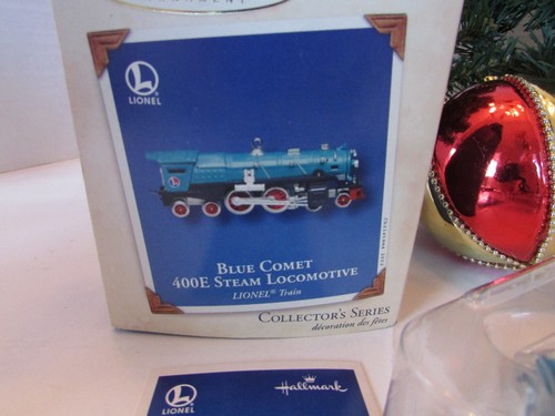 Hallmark Ornament Lionel Blue Comet 400E Steam Locomotive NIB 2002 H36 - Picture 3 of 3