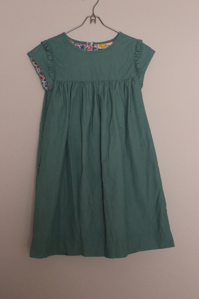 mini boden green dress Cordoruy Sage 9 10 Excellent a-line dresses
